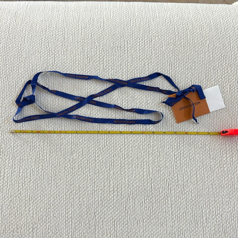 Louis Vuitton blank gift card and ribbon